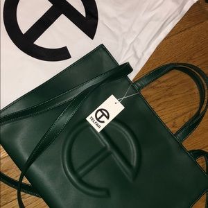 Telfar Medium Shopping Bag in Dark Olive